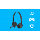 LOGITECH H340 WIRED HEADSETS LOGITECH H340 WIRED HEADSETS