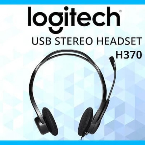 LOGITECH H370 WIRED HEADSETS LOGITECH H370 WIRED HEADSETS